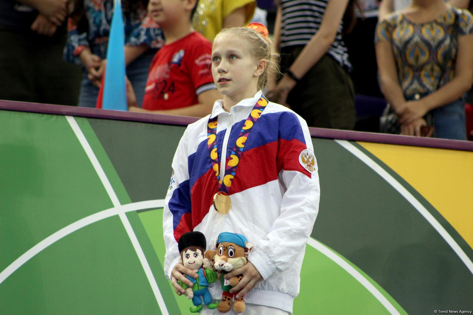 Russian gymnast grabs gold in EYOF Baku 2019 individual all-around competitions (PHOTO)