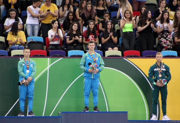 Winners in parallel bars and floor exercises awarded at EYOF Baku 2019 (PHOTO)