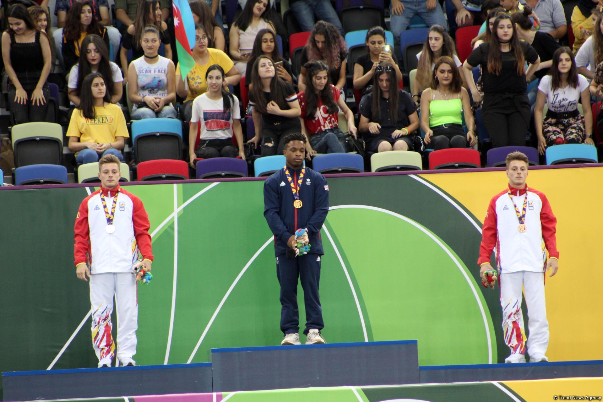 Winners in vault and balance beam exercises awarded at EYOF Baku 2019 (PHOTO)