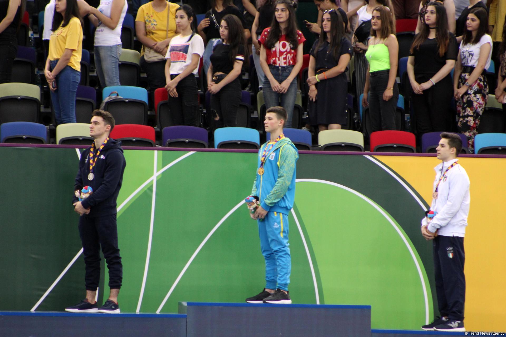 Ukrainian gymnast grabs gold in crossbar exercises at EYOF Baku 2019 (PHOTO)