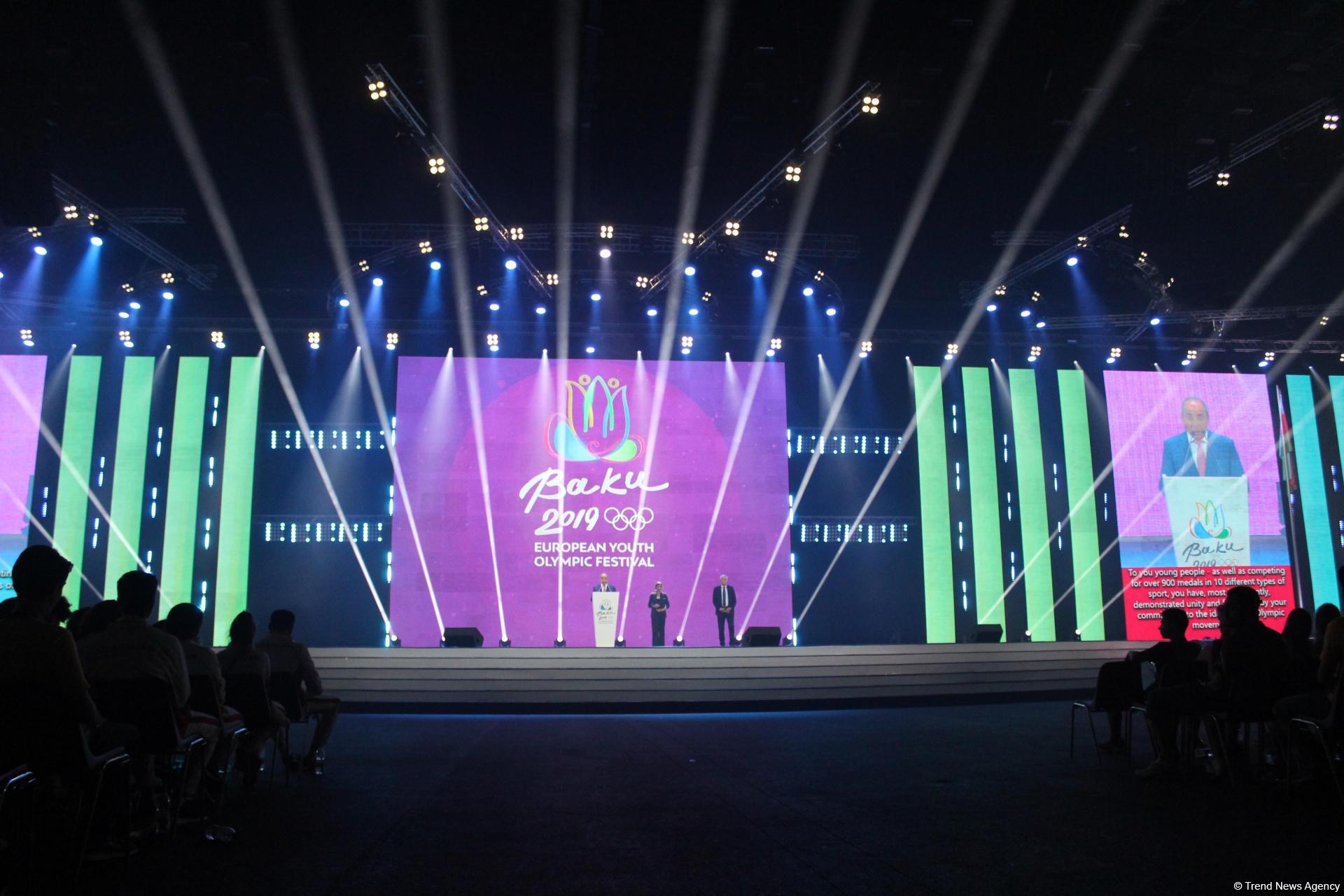 Awesome closing ceremony of XV Summer European Youth Olympic Festival in Baku (PHOTO)