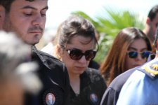 Farewell ceremony for pilot of Azerbaijani crashed MiG-29 aircraft underway (PHOTO)