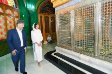 First Vice-President Mehriban Aliyeva presented with Quran at Bibiheybet shrine