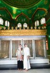 First Vice-President Mehriban Aliyeva presented with Quran at Bibiheybet shrine