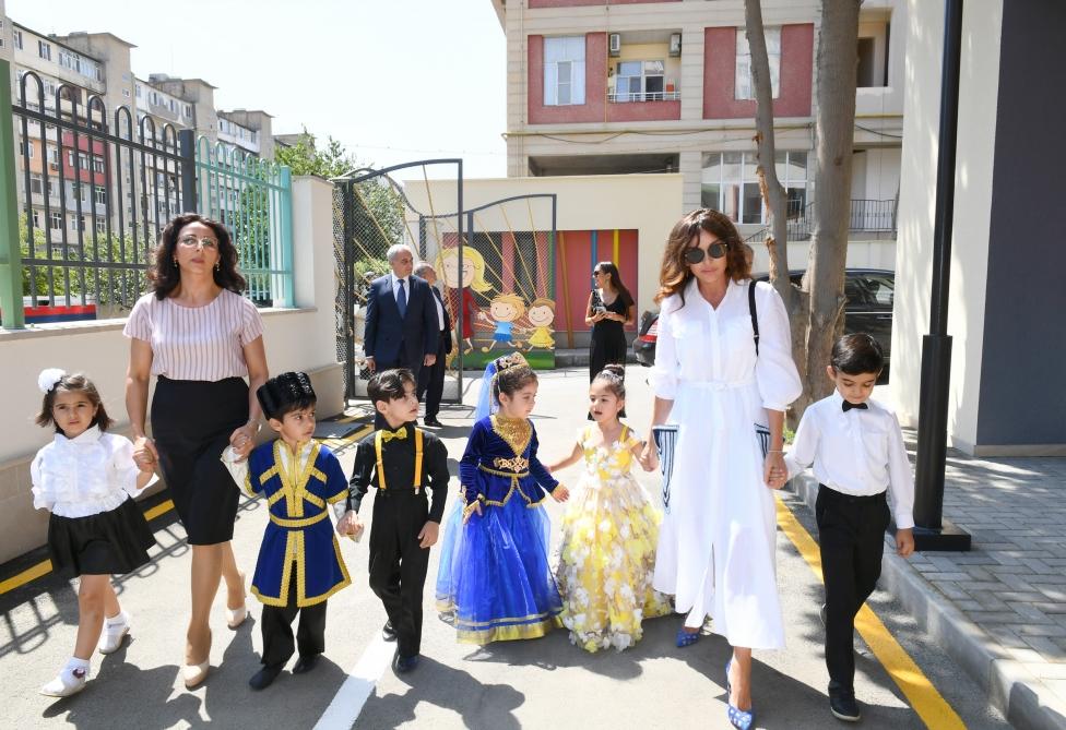 Azerbaijan’s First VP Mehriban Aliyeva attends opening of orphanage-kindergartens and joined festivities for children (UPDATE)