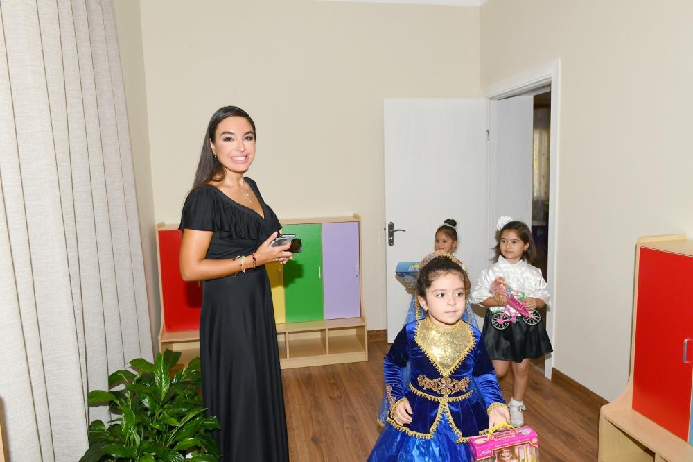 Azerbaijan’s First VP Mehriban Aliyeva attends opening of orphanage-kindergartens and joined festivities for children (UPDATE)