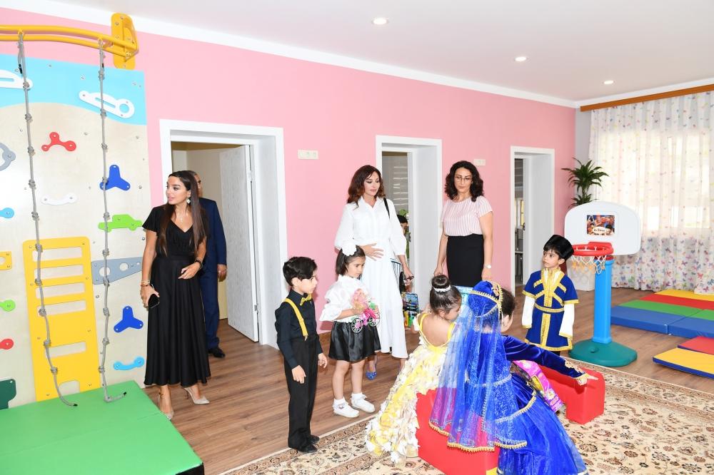 Azerbaijan’s First VP Mehriban Aliyeva attends opening of orphanage-kindergartens and joined festivities for children (UPDATE)