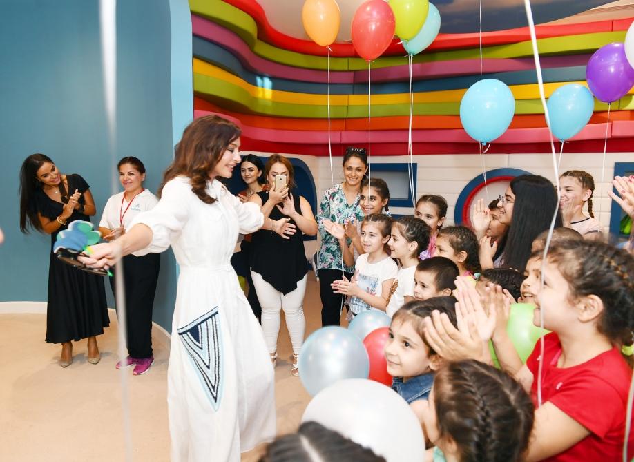 Azerbaijan’s First VP Mehriban Aliyeva attends opening of orphanage-kindergartens and joined festivities for children (UPDATE)