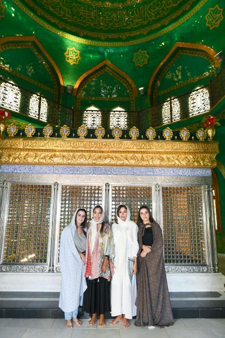 First Vice-President Mehriban Aliyeva presented with Quran at Bibiheybet shrine