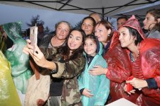 Vice-President of Heydar Aliyev Foundation Leyla Aliyeva views pavilions at First Grape and Wine Festival (PHOTOS)