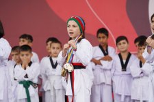 Vice-President of Heydar Aliyev Foundation Leyla Aliyeva views pavilions at First Grape and Wine Festival (PHOTOS)