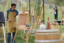 Vice-President of Heydar Aliyev Foundation Leyla Aliyeva views pavilions at First Grape and Wine Festival (PHOTOS)