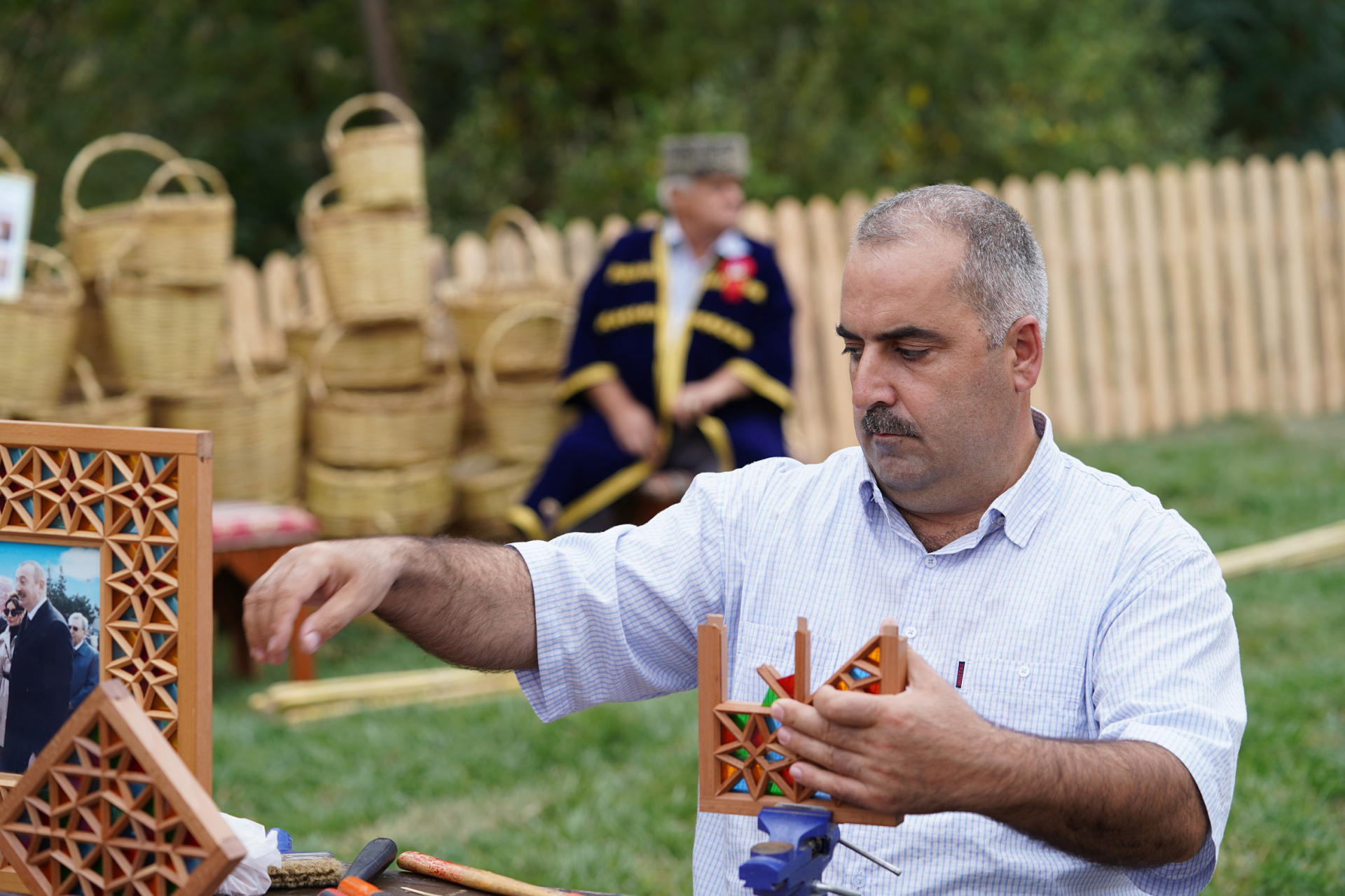 Vice-President of Heydar Aliyev Foundation Leyla Aliyeva views pavilions at First Grape and Wine Festival (PHOTOS)