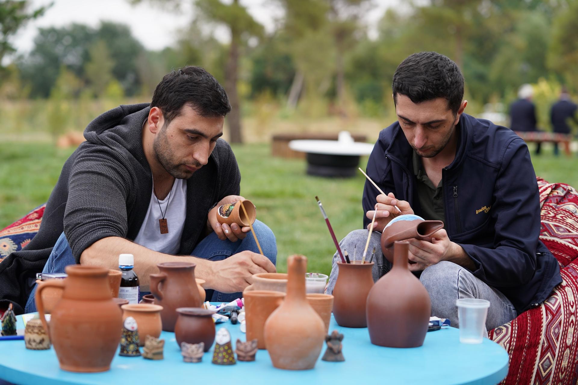 Vice-President of Heydar Aliyev Foundation Leyla Aliyeva views pavilions at First Grape and Wine Festival (PHOTOS)