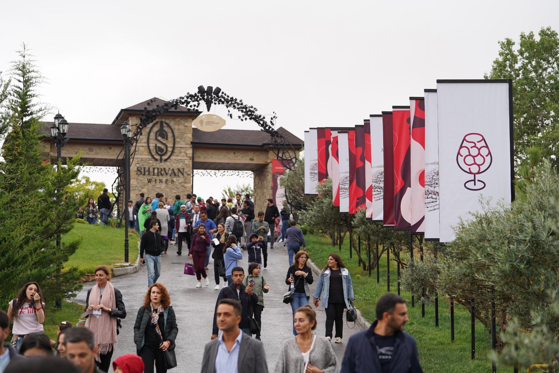 Vice-President of Heydar Aliyev Foundation Leyla Aliyeva views pavilions at First Grape and Wine Festival (PHOTOS)