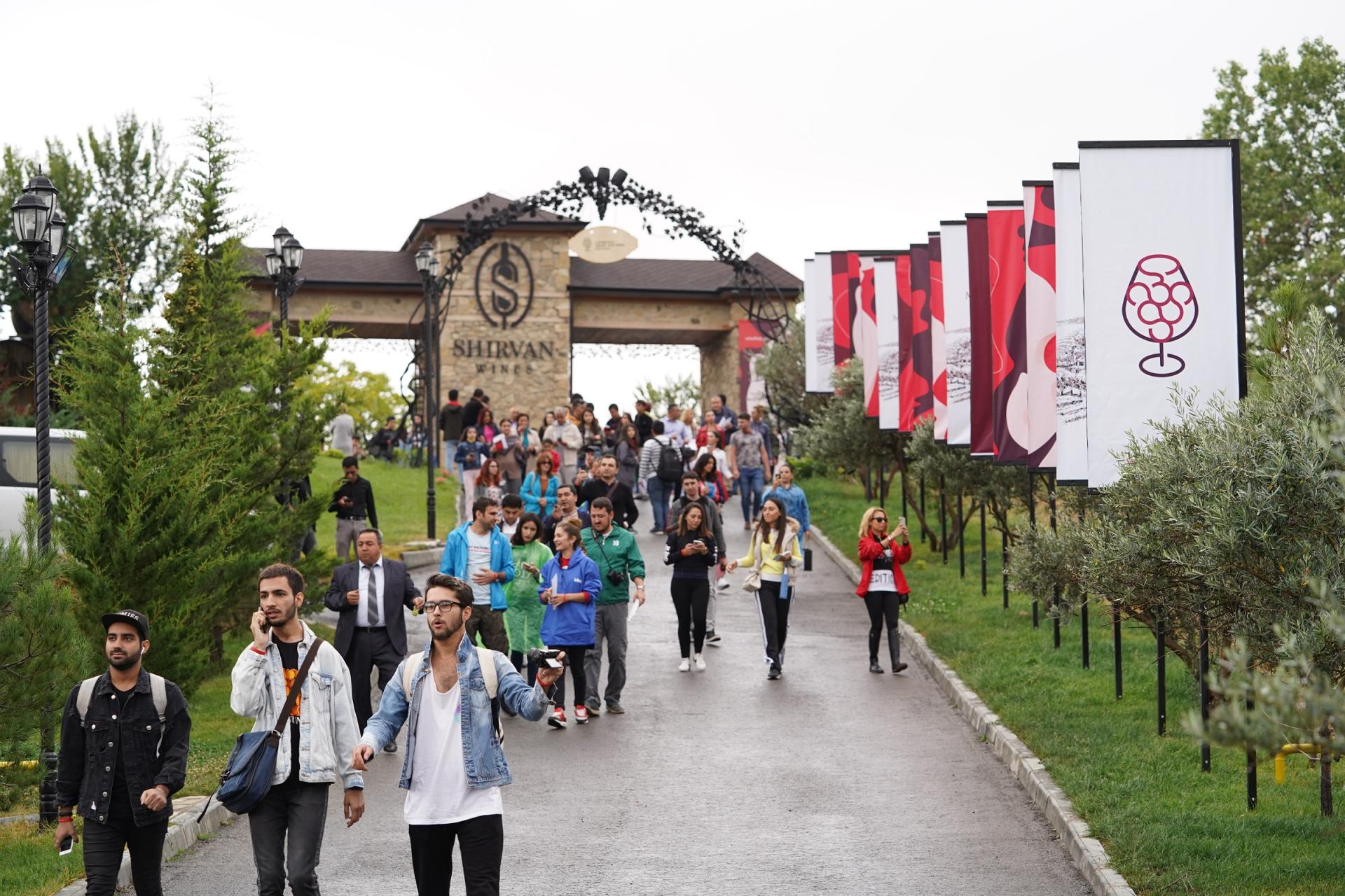 Vice-President of Heydar Aliyev Foundation Leyla Aliyeva views pavilions at First Grape and Wine Festival (PHOTOS)