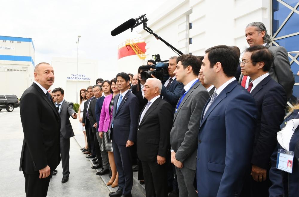 President Ilham Aliyev attends ceremony to launch “Shimal-2” power station (PHOTO)