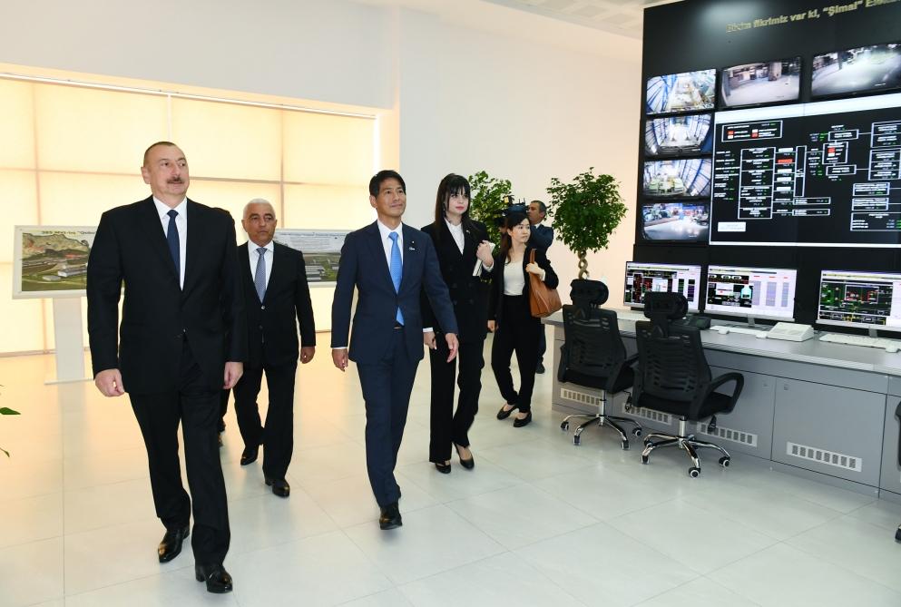 President Ilham Aliyev attends ceremony to launch “Shimal-2” power station (PHOTO)