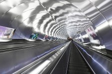 President Ilham Aliyev views work done at Khatai station of Baku Metro (PHOTO)