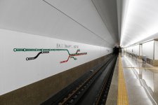 President Ilham Aliyev views work done at Khatai station of Baku Metro (PHOTO)