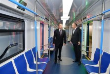 President Ilham Aliyev views work done at Khatai station of Baku Metro (PHOTO)
