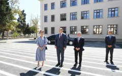 First VP Mehriban Aliyeva views conditions created at newly-renovated school No 113 in Kurdakhani (PHOTO) (UPDATE)