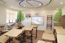First VP Mehriban Aliyeva views conditions created at newly-renovated school No 113 in Kurdakhani (PHOTO) (UPDATE)