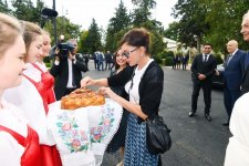 First Vice-President Mehriban Aliyeva attended inauguration of reconstructed Palace of Culture in Ivanovka village (PHOTO)