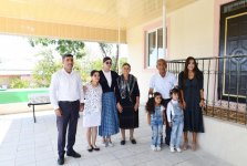 First Vice-President Mehriban Aliyeva viewed new house built instead of quake-damaged one in Mughanli village (PHOTO)