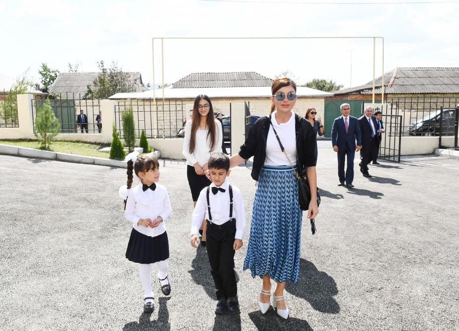 First Vice-President Mehriban Aliyeva attended opening of kindergarten in Ismayilli
