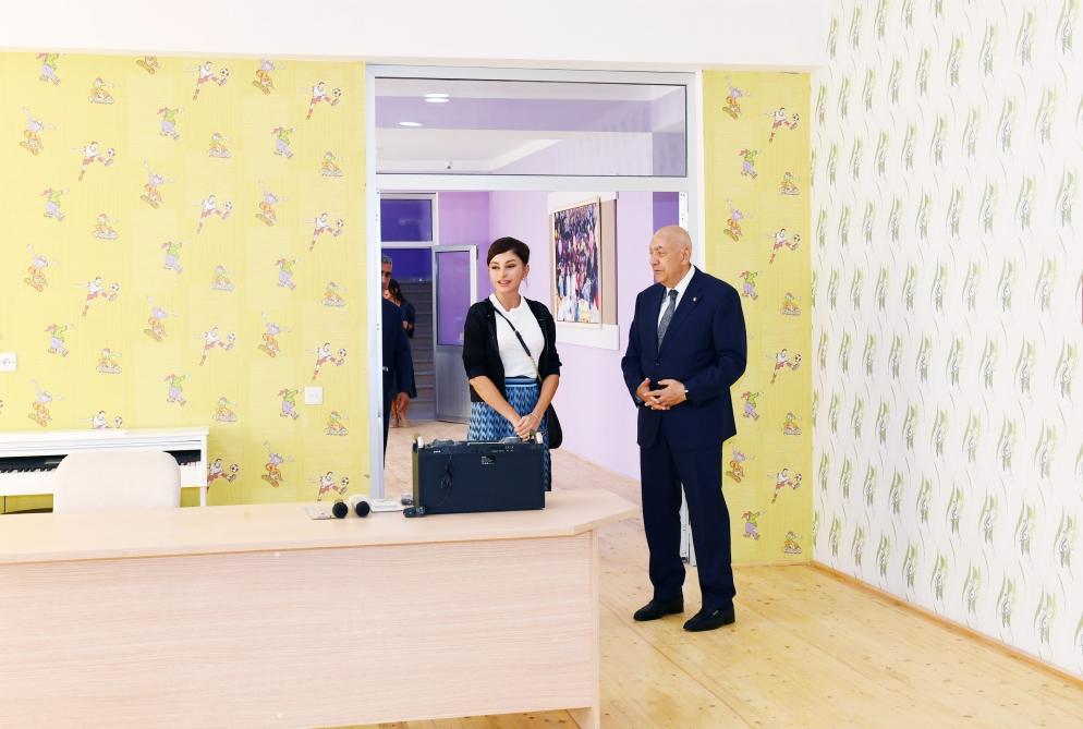 First Vice-President Mehriban Aliyeva attended opening of kindergarten in Ismayilli