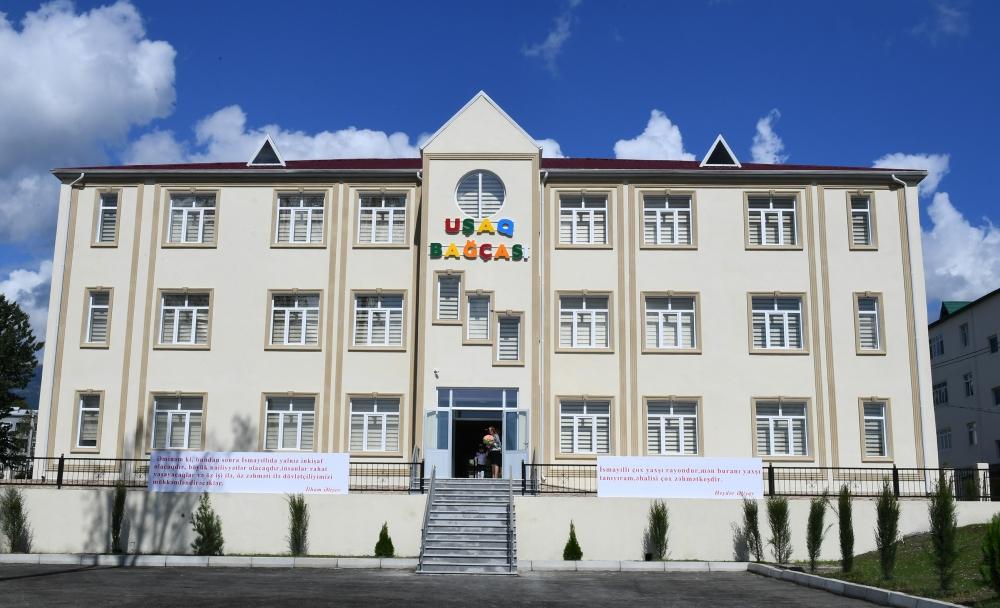 First Vice-President Mehriban Aliyeva attended opening of kindergarten in Ismayilli