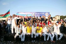 Heydar Aliyev Foundation VP Leyla Aliyeva watches 7th Arena Polo World Cup final (PHOTO)