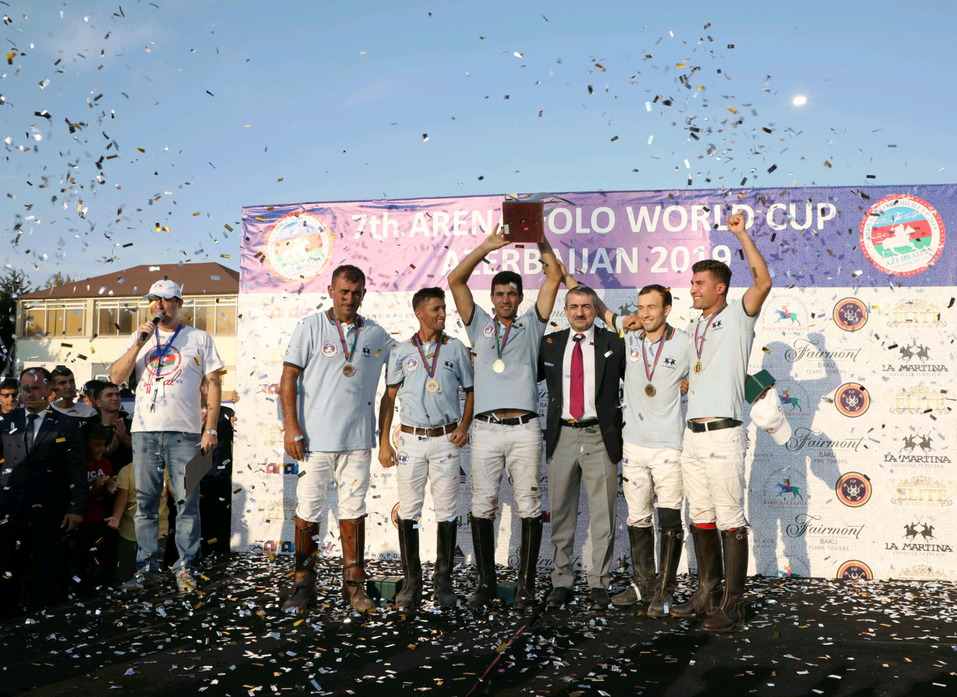 Heydar Aliyev Foundation VP Leyla Aliyeva watches 7th Arena Polo World Cup final (PHOTO)