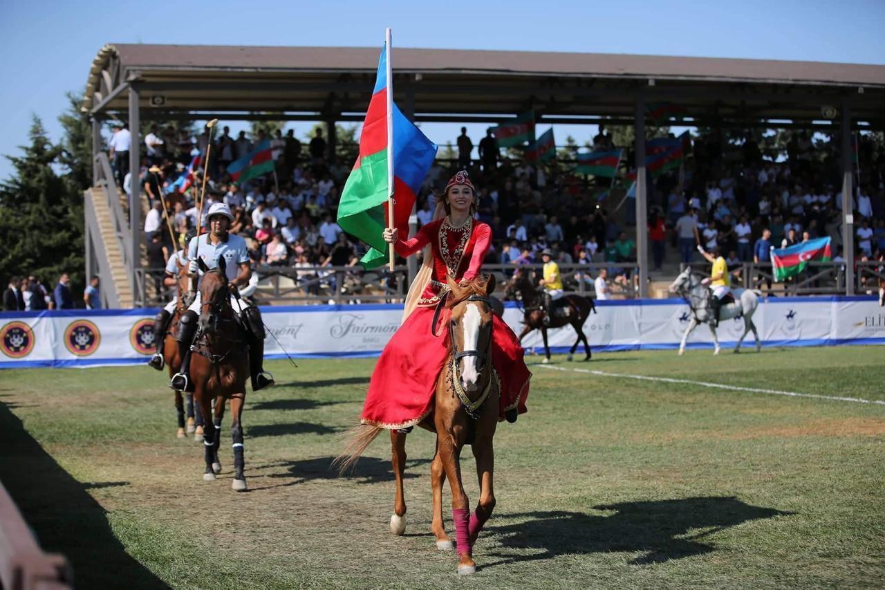 Heydar Aliyev Foundation VP Leyla Aliyeva watches 7th Arena Polo World Cup final (PHOTO)