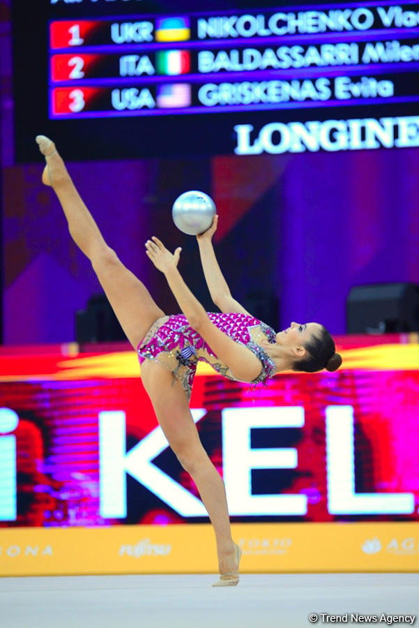 Competitions of 37th Rhythmic Gymnastics World Championships underway in Baku (PHOTO)