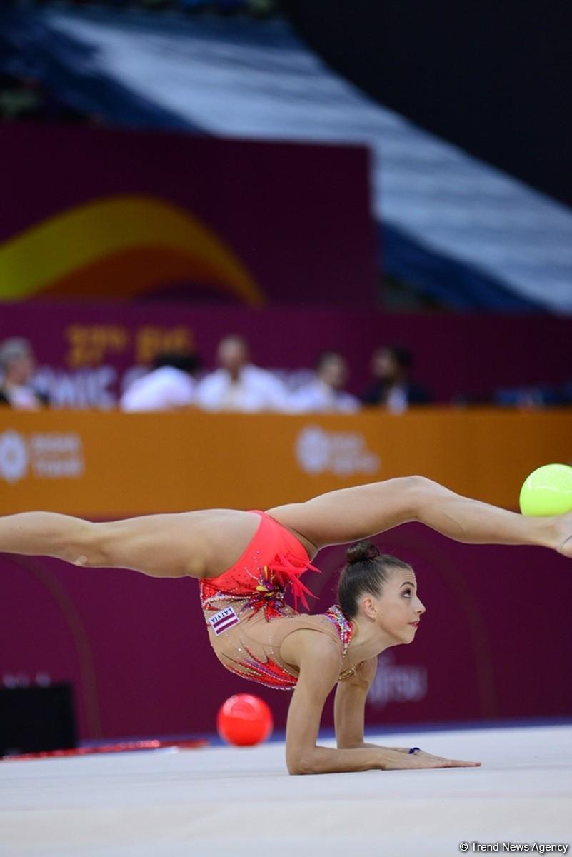 Competitions of 37th Rhythmic Gymnastics World Championships underway in Baku (PHOTO)