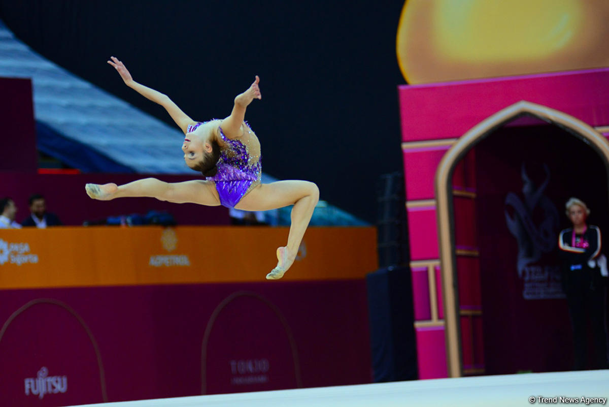 Competitions of 37th Rhythmic Gymnastics World Championships underway in Baku (PHOTO)