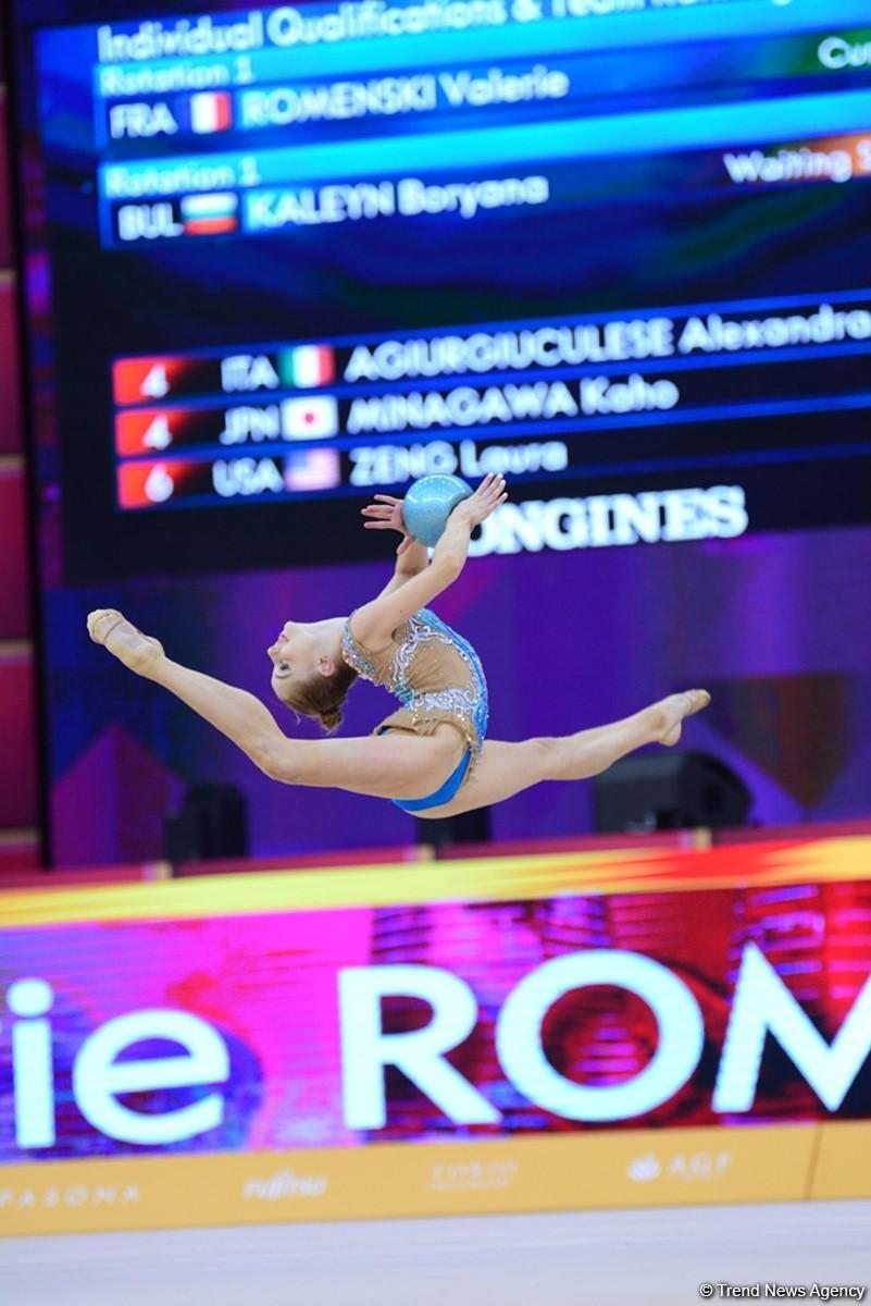 Competitions of 37th Rhythmic Gymnastics World Championships underway in Baku (PHOTO)
