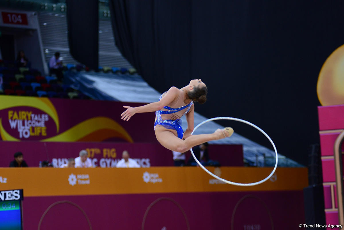 Competitions of 37th Rhythmic Gymnastics World Championships underway in Baku (PHOTO)