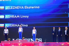 Baku hosts award ceremony for winners in finals of individual exercises at 37th  Rhythmic Gymnastics World Championships