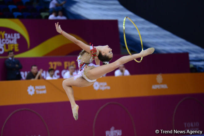 Finals of 37th Rhythmic Gymnastics World Championships kick off in Baku (PHOTO)