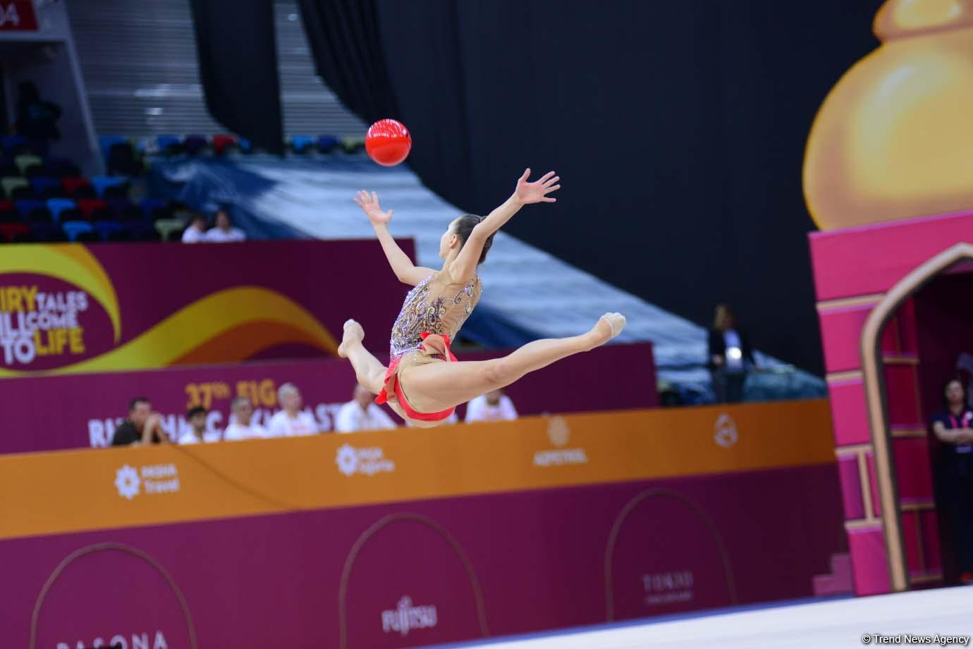 Finals of 37th Rhythmic Gymnastics World Championships kick off in Baku (PHOTO)