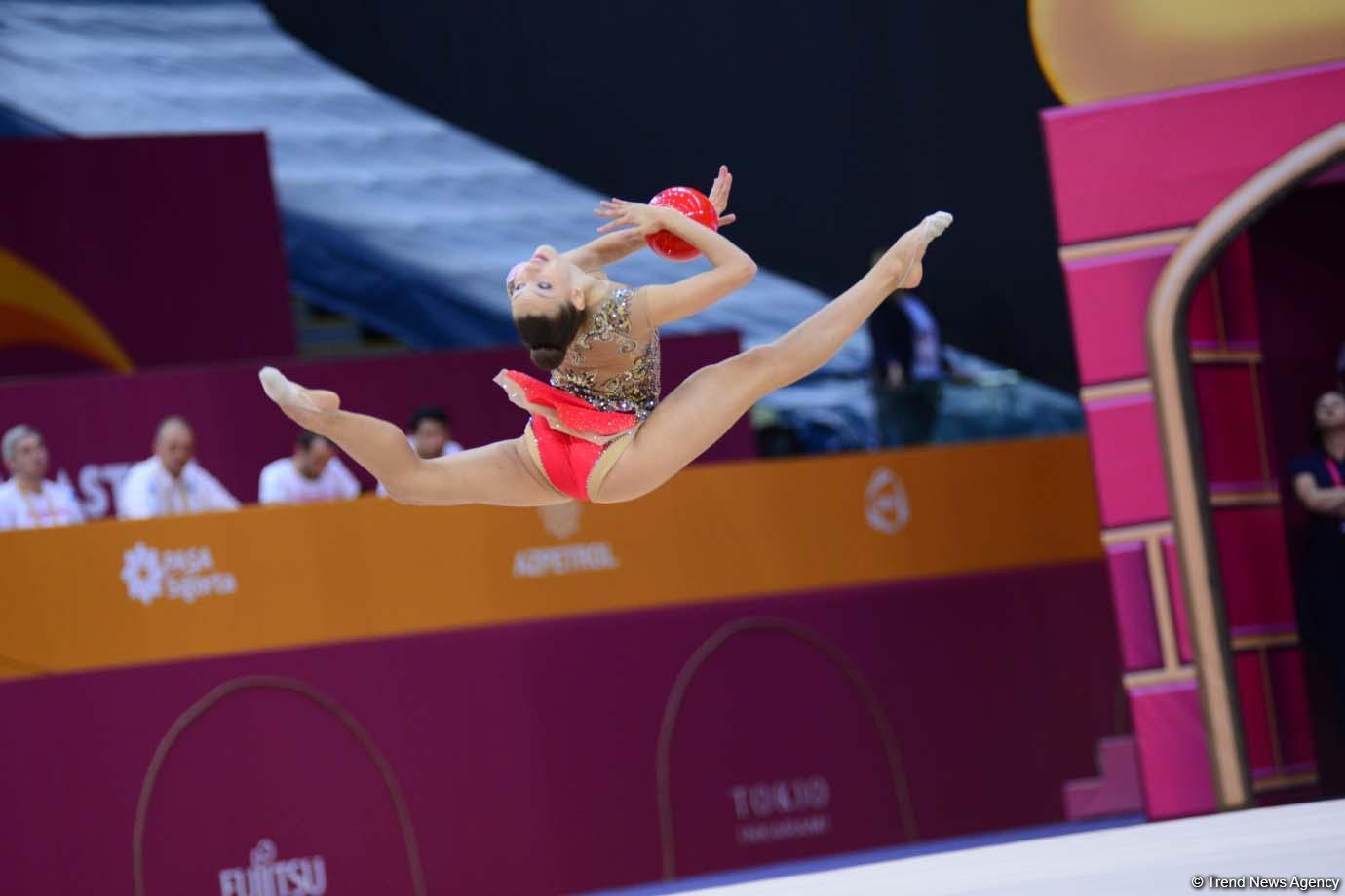 Finals of 37th Rhythmic Gymnastics World Championships kick off in Baku (PHOTO)
