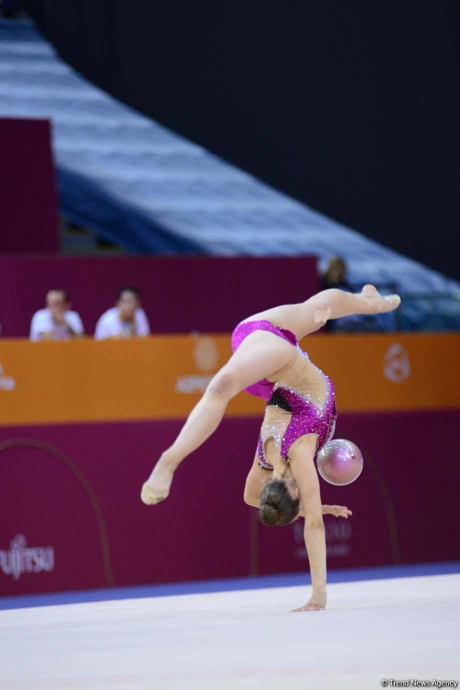 Finals of 37th Rhythmic Gymnastics World Championships kick off in Baku (PHOTO)