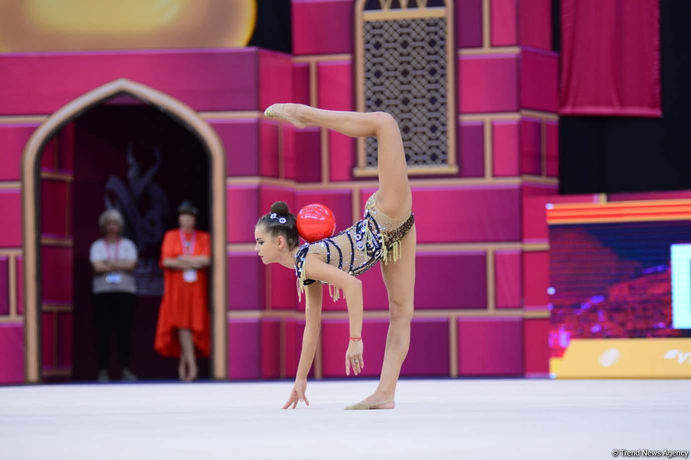 Finals of 37th Rhythmic Gymnastics World Championships kick off in Baku (PHOTO)