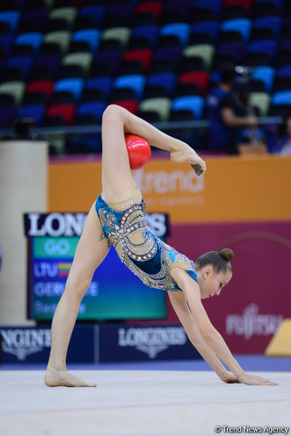 2nd day of 37th Rhythmic Gymnastics World Championships kicks off in Baku (PHOTO)