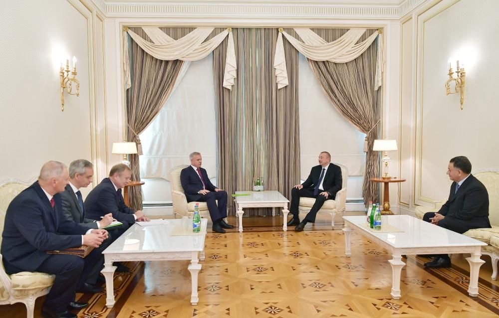 Azerbaijani president receives state secretary of Security Council of Belarus (PHOTO)