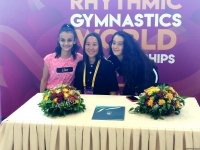 Meeting with Aliya Garayeva held in National Gymnastics Arena in Baku (PHOTO)