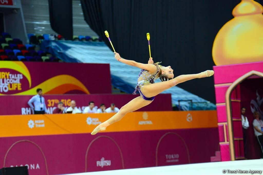 Finals of 37th Rhythmic Gymnastics World Championships kick off in Baku (PHOTO)
